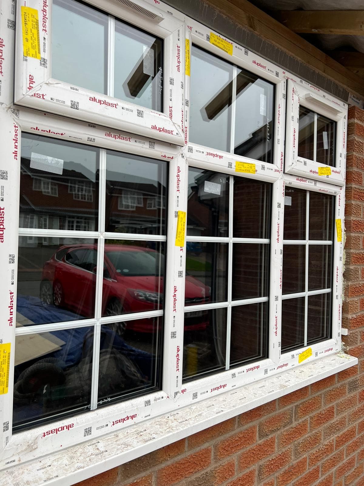 Heavy-duty security door fitted to commercial premises